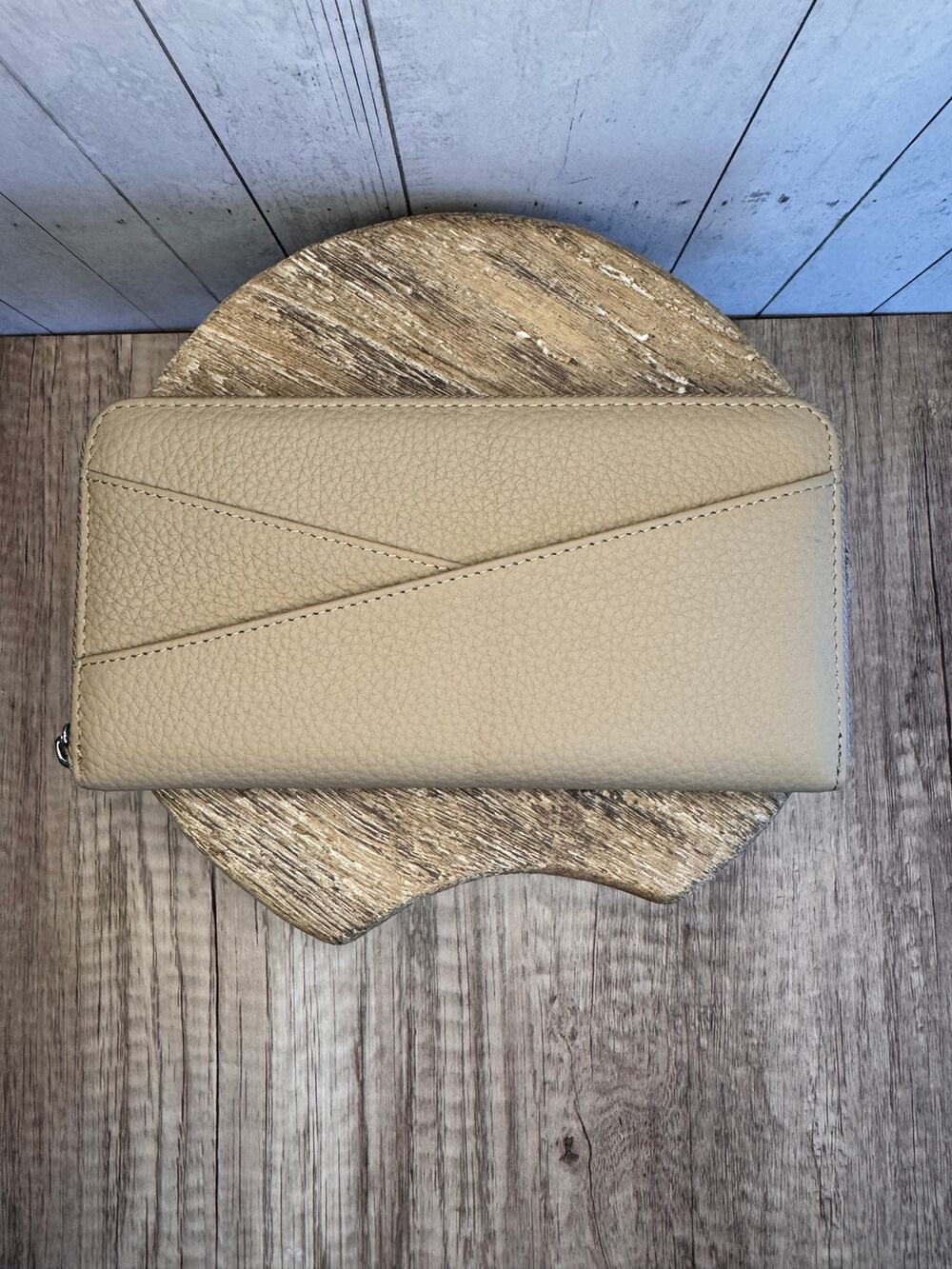 Taupe Wallet Criss Cross Pocket Purse Bag Wallet Taupe Wallet FAST SHIP